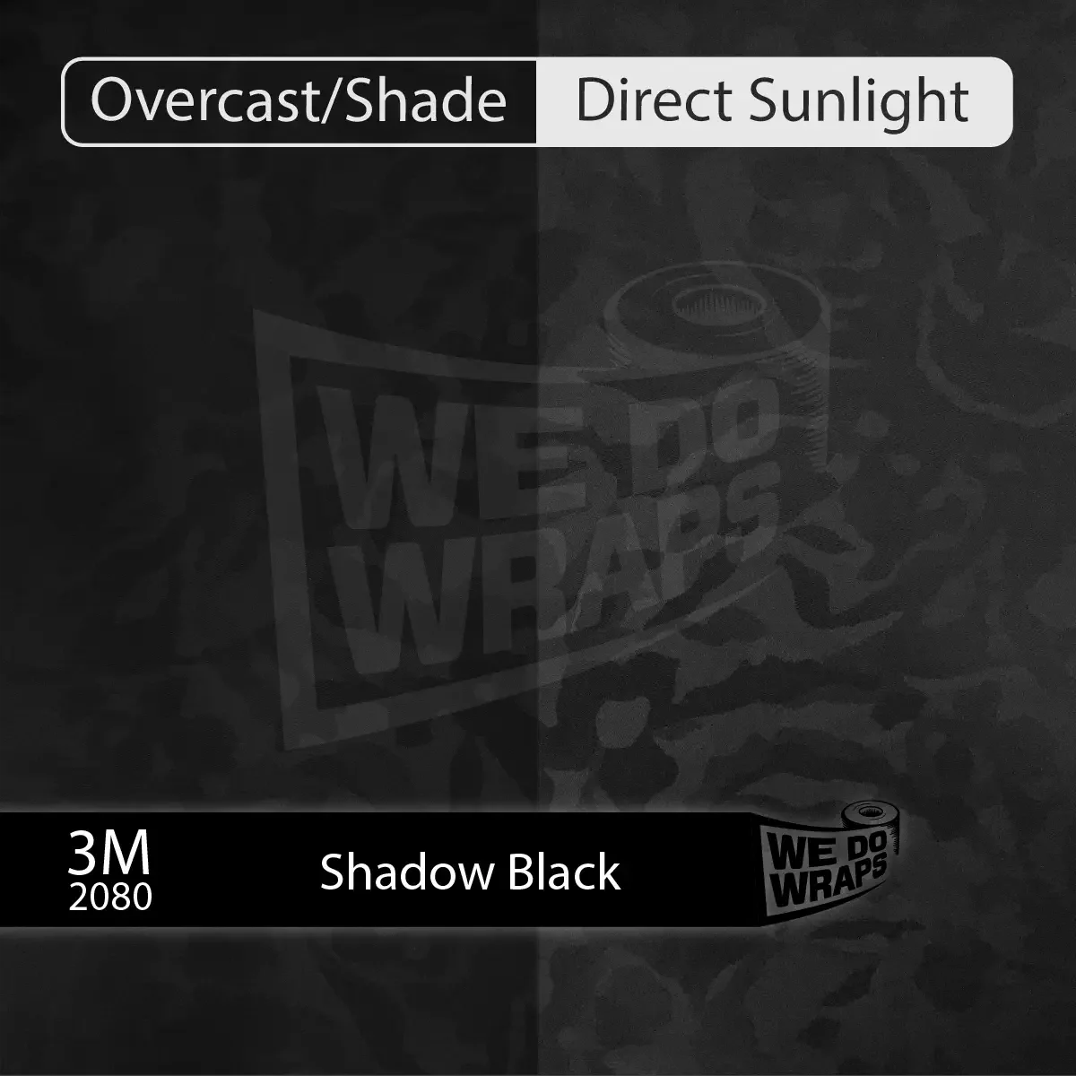 3M Shadow Black Camo Tesla Emblem Decals (Front + Back) | Model 3