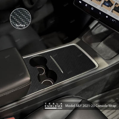 3M Carbon Fiber | Tesla Center Console Wrap Kit Model Y '21-25