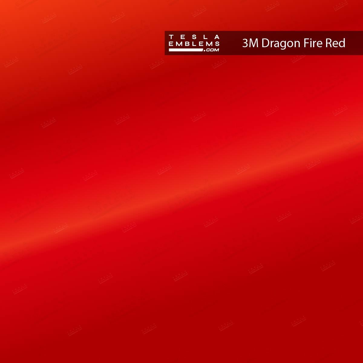 3M Gloss Dragon Fire Red | Tesla Center Console Wrap Kit | Model 3 '24-26 Refresh