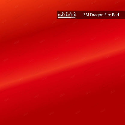 3M Gloss Dragon Fire Red | Tesla Center Console Wrap Kit | Model 3 '24-26 Refresh