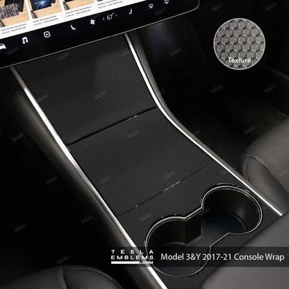 3M Matrix Black | Tesla Center Console Wrap Kit | Model 3 ’17-20