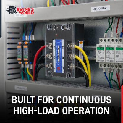 10 Amp AA 3 Phase Solid State Relay Module SSR-AC to AC-70-280VAC Control-24-480VAC Output