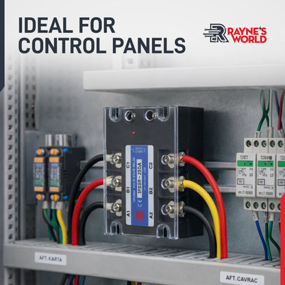 25 Amp DA 3 Phase Solid State Relay Module SSR-DC to AC-3-32VDC Control-24-480VAC Output