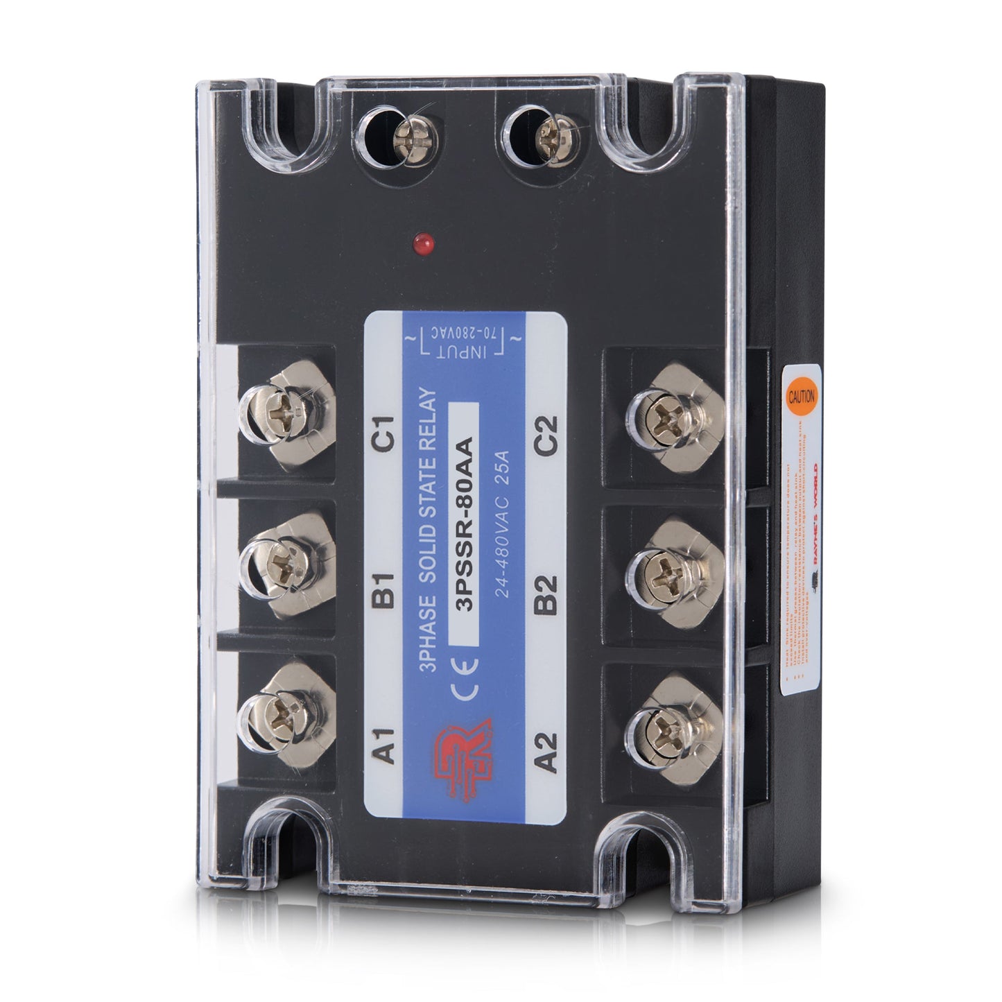 80 Amp AA 3 Phase Solid State Relay Module SSR-AC to AC-70-280VAC Control-24-480VAC Output