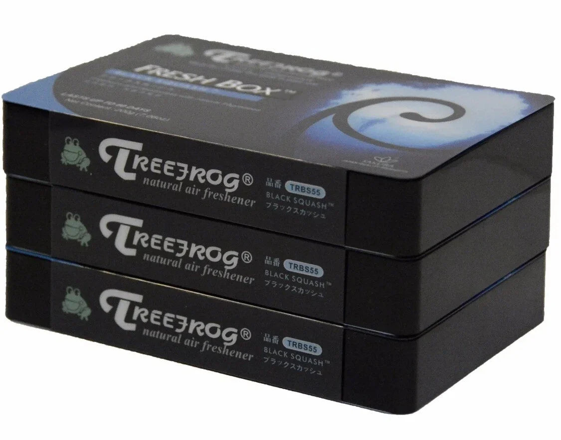 3 Pack Treefrog Xtreme Freshbox Air Freshener Black Squash Scent