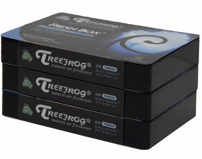 3 Pack Treefrog Xtreme Freshbox Air Freshener Black Squash Scent