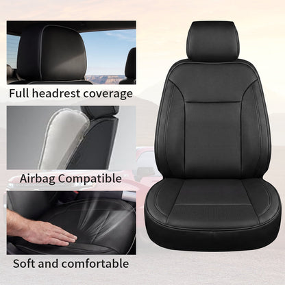 Umbrauto Custom Seat Covers for Silverado and GMC Sierra,Waterproof Nappa Leather Full Set Seatcovers for Chevy Silverado/GMC Sierra 2007-2013 & 2019-2026 1500, 2020-2026 2500HD 3500HD Crew/Double/Extended Cab