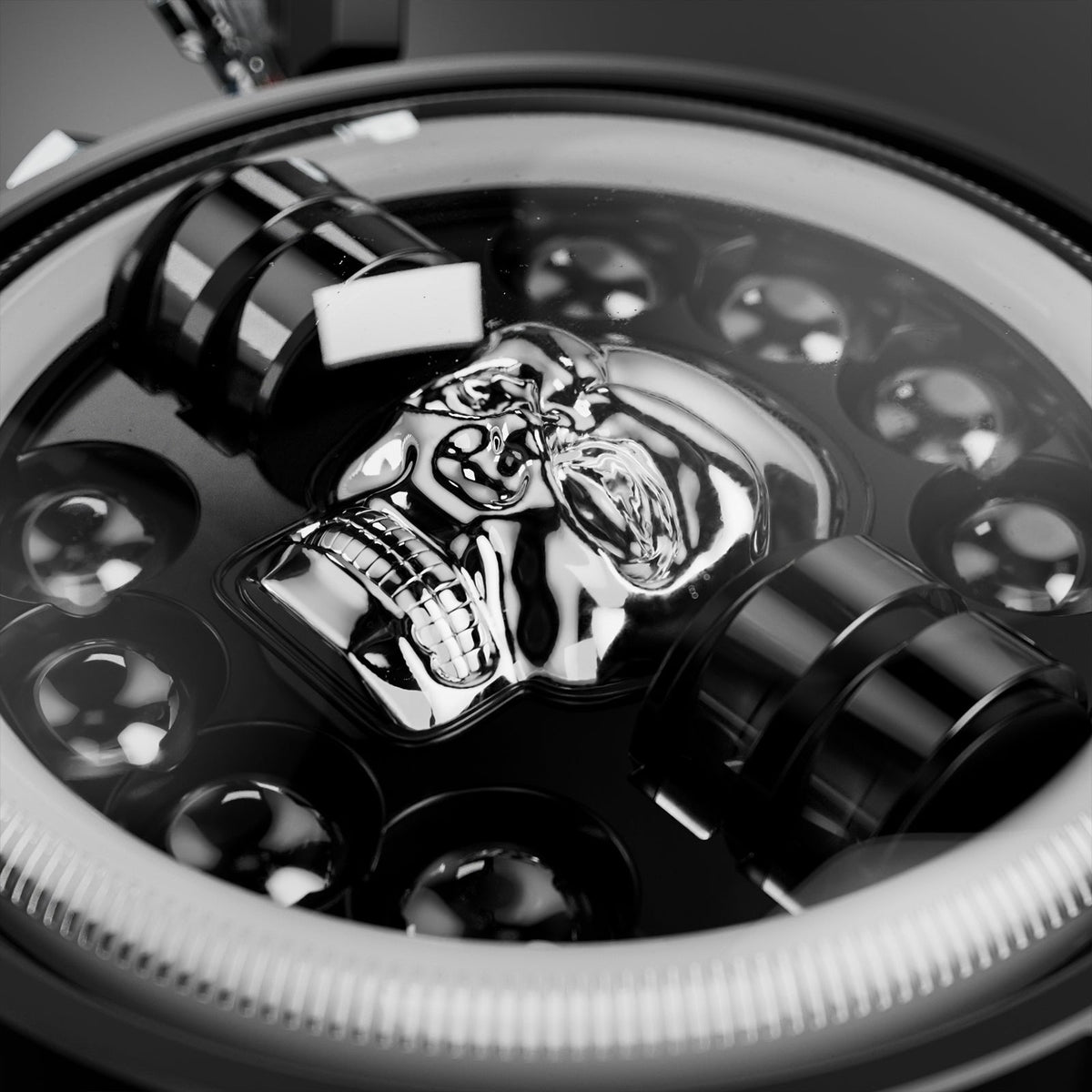 7" Skull Head LED Headlight for Super73
