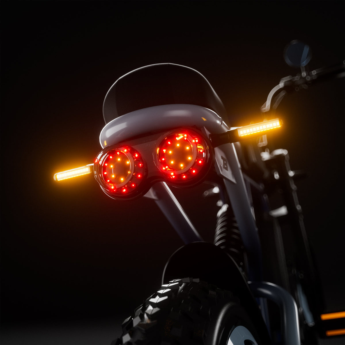 LED Turn Signal Light and Tail Light Kit with Battery For Super73