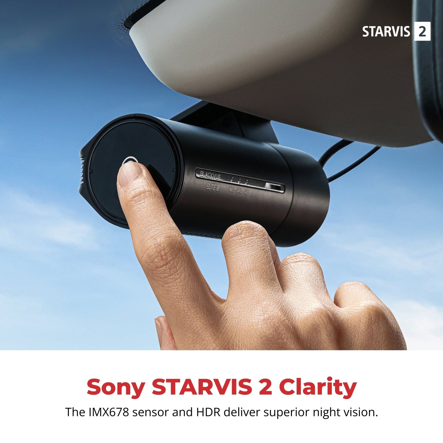 BlackVue Elite 8 1CH 2K QHD Sony STARVIS 2 Cloud Dash Cam