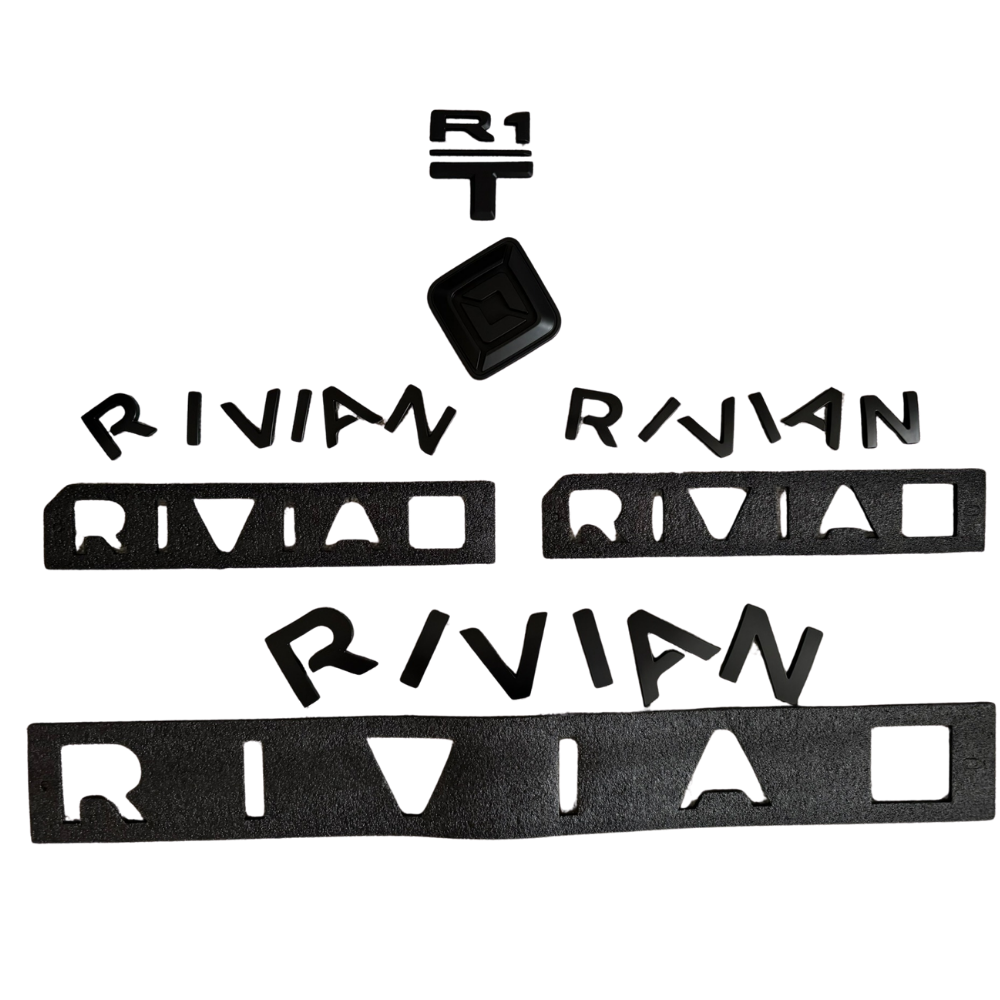 Full Emblem Set - Matte Black | Rivian R1T