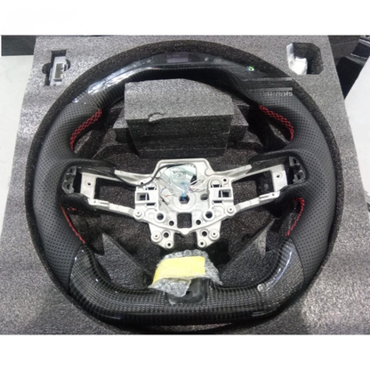 Real Carbon Fiber LED Steering Wheel for Ford Mustang EcoBoost, GT & Shelby GT350 GT500 2015-2017