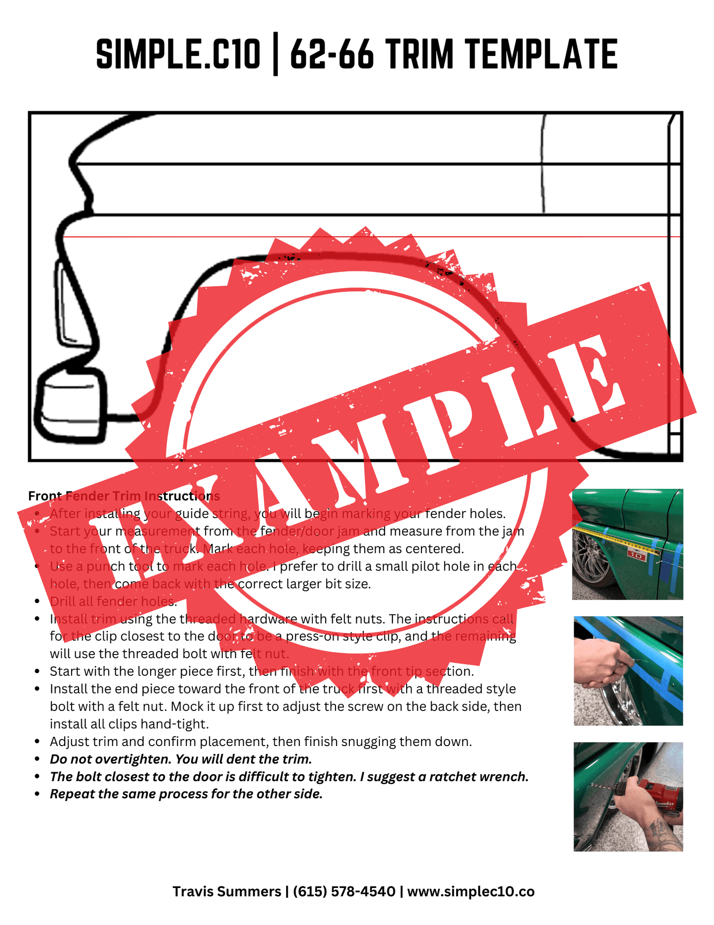 62-66 Trim Template
