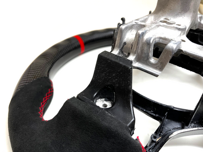 Mitsubishi EVO X Carbon Fiber Steering Wheel Option 1