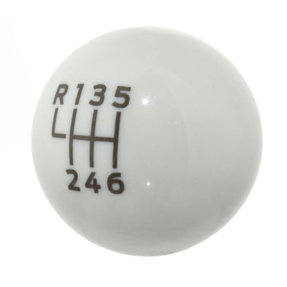 Ford Racing 15-19 Ford Mustang EcoBoost / GT w/ 6-Speed Manual Transmission Bullitt White Shift Knob M-7213-M8B