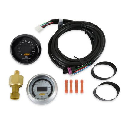 AEM Classic Digital 150 PSI OIL Pressure Gauge Kit