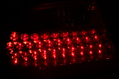 Anzo 1996-2002 Mercedes Benz E Class W210 LED Tail lights Red/Clear