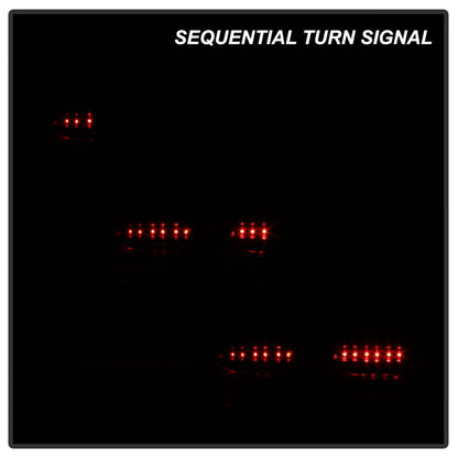 Spyder Chevy Camaro 16-18 (Do Not Fit Halogen Model) LED Tail Lights Black ALT-YD-CCAM16LED-SEQ-BK 5087232