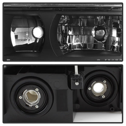 SPYDER xTune 02-06 Chevy Avalanche w/Cladding OEM Bumper Light & Headlights - (BLACK) (HD-JH-CAVA02-SET-BK) 9040641