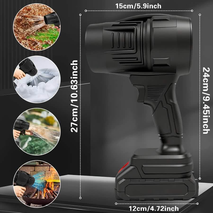 Car Detailing Turbo Jet Handheld Cordless Blower for Leaves, Dust & Car Drying