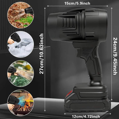 Car Detailing Turbo Jet Handheld Cordless Blower for Leaves, Dust & Car Drying