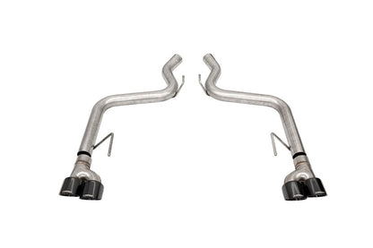 CORSA Performance Corsa 18-21 Ford Mustang GT Black 3.0in PVD AxleBack Exhaust w/4.0in Quad Pro Tips 21087BLK