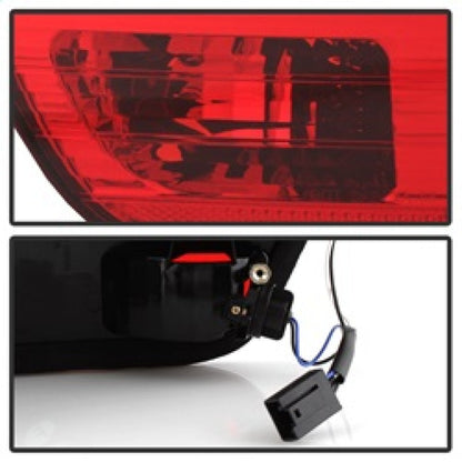 Spyder BMW E53 X5 00-06 4PCS Euro Style Tail Lights- Red Clear ALT-YD-BE5300-RC 5000835