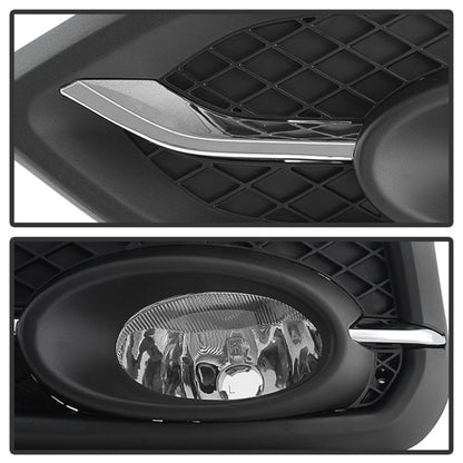 Spyder Honda Civic 2014-2015 2Dr/Coupe (EX Model Only)OEM Fog Light W/Switch- Clear FL-HC2014-2D-C 5080226