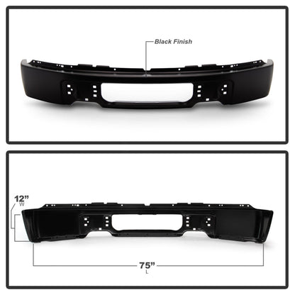 Spyder Ford F150 09-14 w/o Fog Light Hole Front Bumper - Black (OEM 9L3Z17757CPTM) 9948466