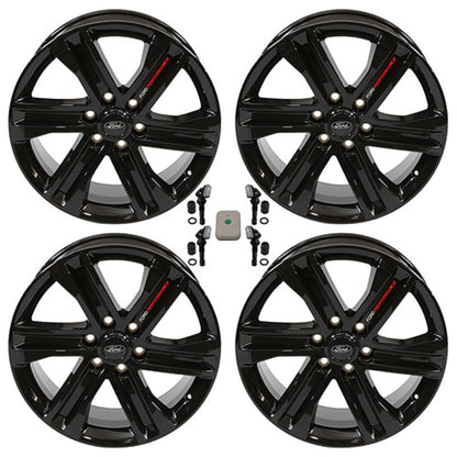 Ford Racing 2024 F-150 20x8.5in Gloss Black Wheel Kit M-1007K-S2085F15BA