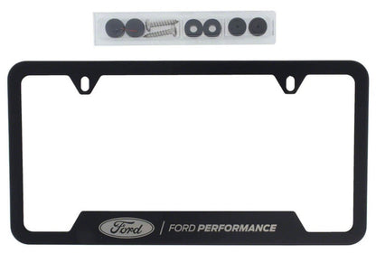 Ford Racing Stainless Steel Ford Performance License Plate Frame - Black M-1828-SS304BK