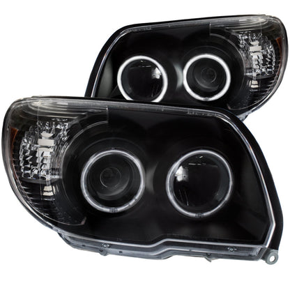 Anzo 2006-2009 Toyota 4Runner Projector Headlights w/ Halo Black