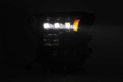 AlphaRex 17-20 Ford Raptor NOVA LED Proj Headlights Plank Style Matte Black w/Activ Light/Seq Signal 880152 *Discontinued