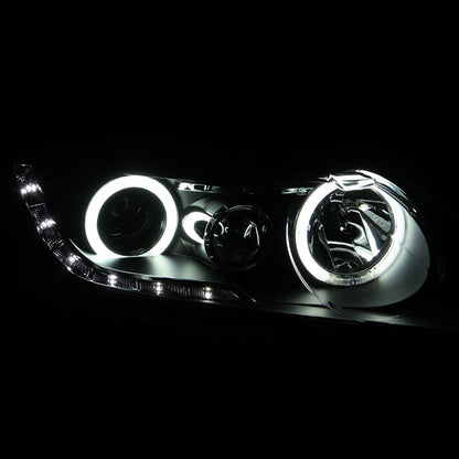 Anzo 2006-2011 Honda Civic Projector Headlights w/ Halo Black (CCFL)