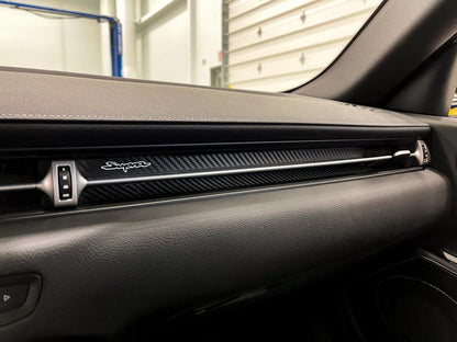 3D Carbon Passenger Side Dash Interior Overlay - 2020+ Supra