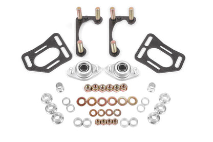 BMR Suspension BMR 90-93 Fox Mustang Caster Camber Plates - Black Hammertone WAK731H