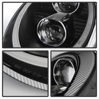 Spyder Porsche 911 997 2005-2009 Projector Headlights Halogen Model DRL LED Blk PRO-YD-P99705-DRL-BK 5080134