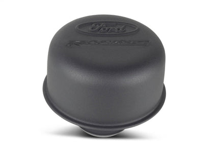 Ford Racing Black Crinkle Finish Breather Cap w/ Ford Racing Logo - Twist Type 302-216