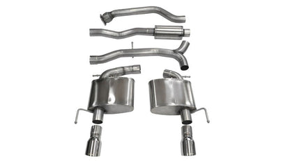 Corsa Performance 13-14 Cadillac ATS Sedan 2.0L A/T Polished Sport Dual Rear Cat-Back