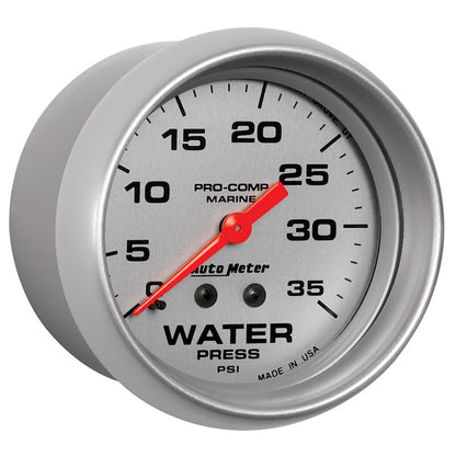 AutoMeter Ultra-Lite 2 5/8in Mechanical 35 PSI Water Pressure Gauge 200773-33