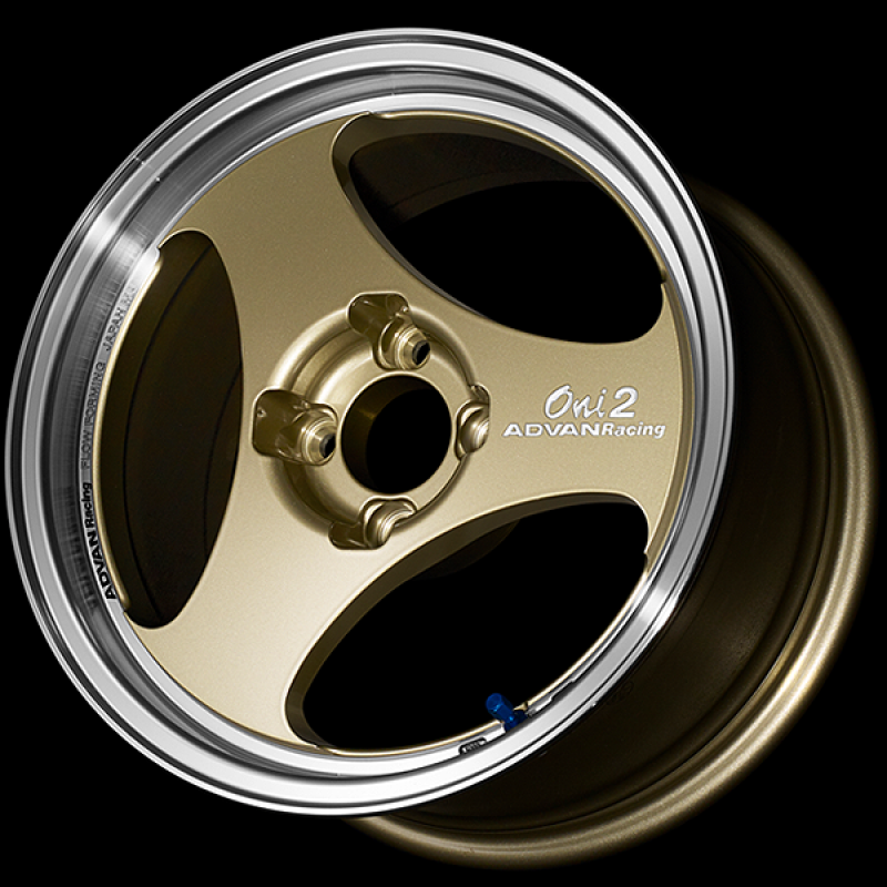 Advan ONI2 15x5.5 / +38 Offset / 4x100 / 63mm Bore / Machining and Champagne Gold YAY5B38ACG