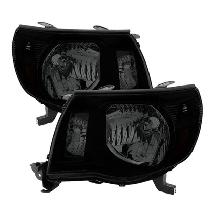 SPYDER Xtune Toyota Tacoma 05-11 Amber Crystal Headlights Black Smoked HD-JH-TT05-AM-BSM 9030420