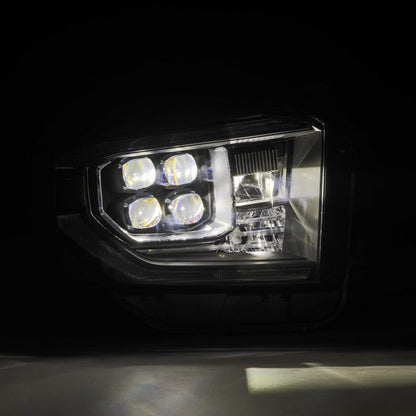 AlphaRex 14-21 Toyota Tundra NOVA-Series LED Proj Headlights Blk w/Actv Light & Seq. Sig + DRL 880833 *Discontinued