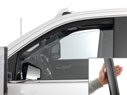 WeatherTech 20-26 Chevrolet Silverado 25/3500HD DC/CC Front Side Window Deflectors - Matte Black