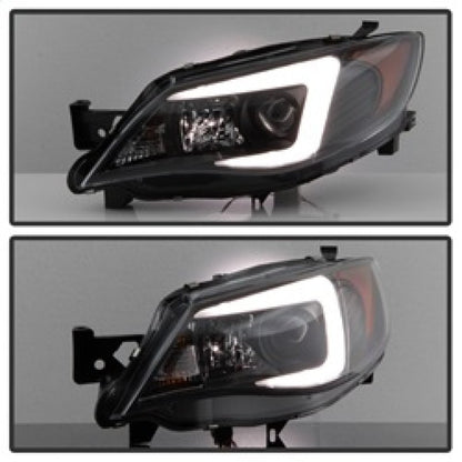 Spyder Subaru WRX 08-09 Projector Headlights - HID Model Only - Black PRO-YD-SWRX08-HID-LBDRL-BK 5083937