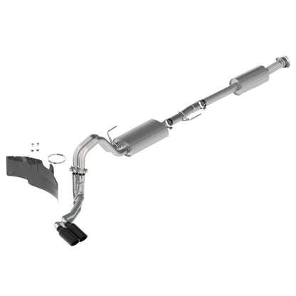 Ford Racing 21-22 F-150 2.7L/3.5L/5.0L Side Exit Touring Exhaust - Black Tips M-5200-FTBS