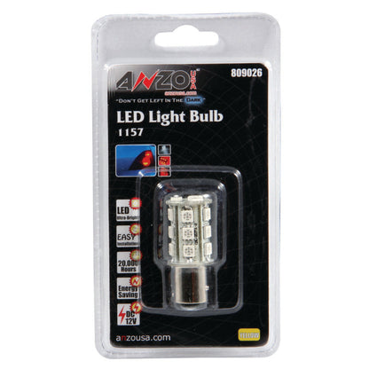 ANZO LED Bulbs Universal LED 1157 Amber - 18 LEDs 1 3/4in Tall 809026