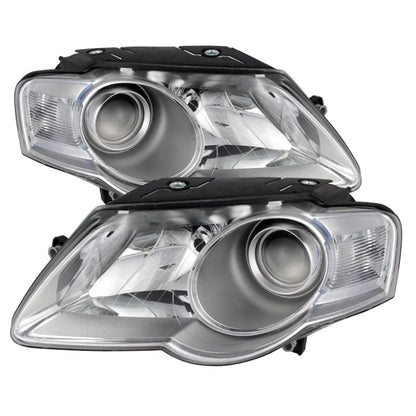 SPYDER Xtune Volkswagen Passat 06-10 (Halogen Only) Projector Headlights Chrome HD-JH-VWPAT06-C 9025570