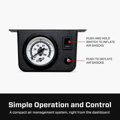 AIRLIFT Load Controller II - Single Gauge w/ Lps 5 PSI Min.