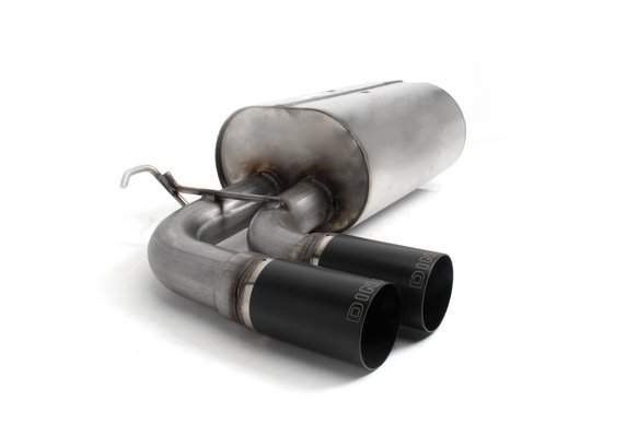 Dinan Free Flow Axle-Back Exhaust - 2017-2021 BMW 230i Stainless Steel - Black Tips - F22